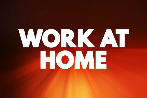 Work Home Text Quote Concept Background — Stock Photo, Image