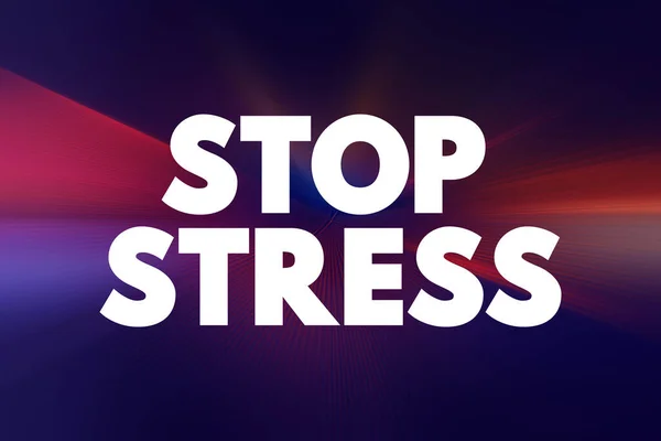 Stop Stress Cita Texto Fondo Del Concepto —  Fotos de Stock