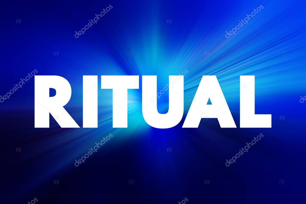 Ritual text quote, concept background