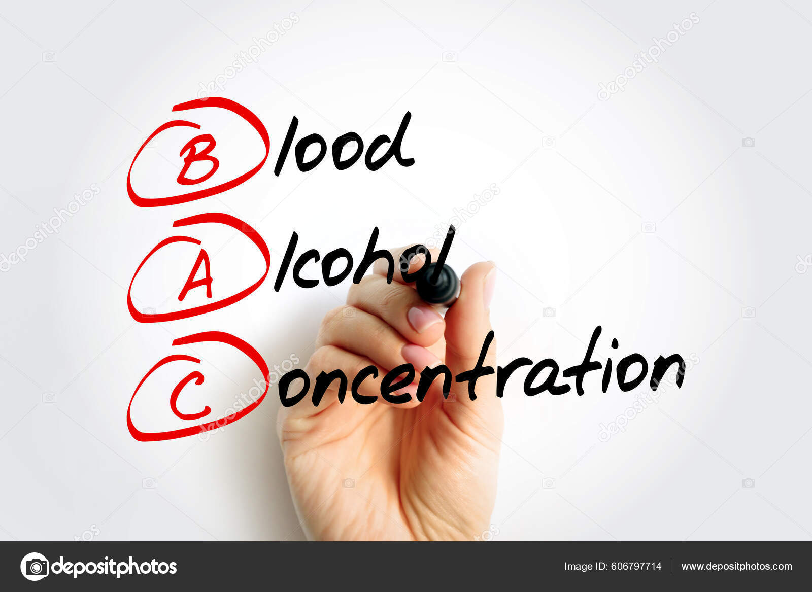 Bac Blood Alcohol Concentration Measure Alcohol Blood Percentage 