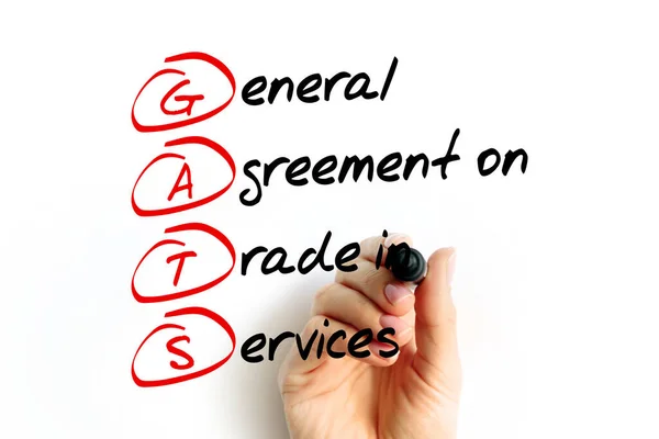 Gats General Agreement Trade Services Acronym Business Concepts Background — 스톡 사진