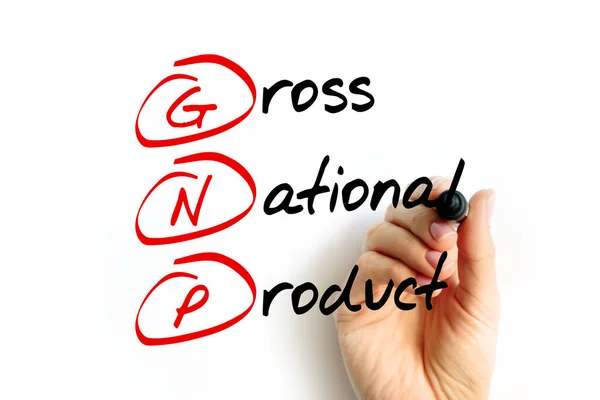 Gnp Gross National Product 경제가 서비스의 텍스트 — 스톡 사진