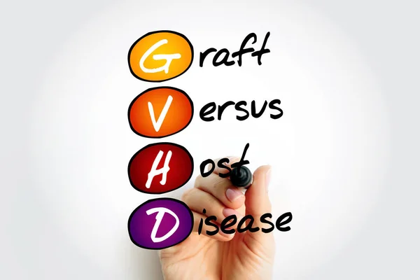 Gvhd Graft Host Disease Condition Might Occur Allogeneic Transplant Acronym — Stock Photo, Image