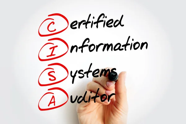 Cisa Certified Information Systems Auditor Certificação Auditores Independente Maior Prestígio — Fotografia de Stock