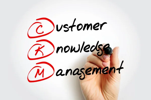 Ckm Customer Knowledge Management Apparaît Comme Élément Crucial Pour Création — Photo