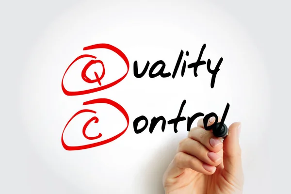 Quality Control Διαδικασία Την Οποία Φορείς Εξετάζουν Την Ποιότητα Όλων — Φωτογραφία Αρχείου