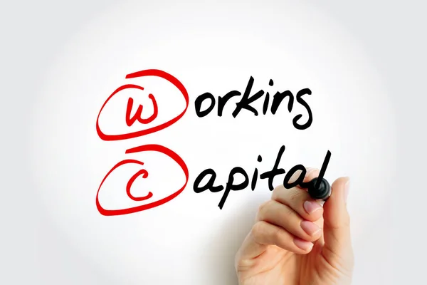 WC - Working Capital acronym, business concept background