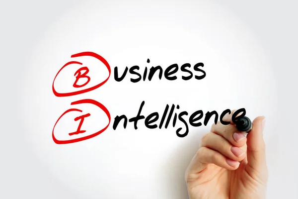 Business Intelligence Стратегии Технологии Используемые Предприятиями Анализа Данных Управления Бизнес — стоковое фото