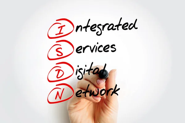 Isdn Integrated Services Digital Network Kumpulan Standar Komunikasi Untuk Transmisi — Stok Foto