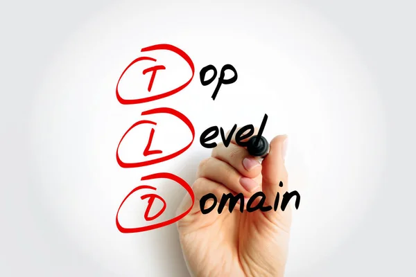 Tld Top Level Domain Ist Eine Der Domänen Auf Höchster — Stockfoto