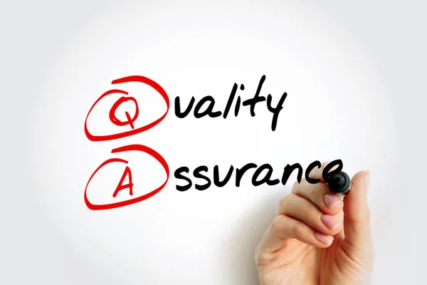Quality Assurance Processo Sistemático Determinar Produto Serviço Atende Requisitos Especificados — Fotografia de Stock