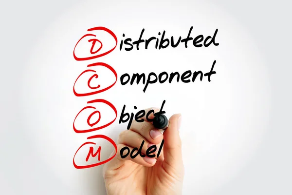 Dcom Distributed Component Object Model Uma Tecnologia Para Comunicação Entre — Fotografia de Stock