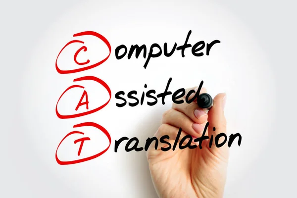 CAT - Computer Assisted Translation is the use of software to assist a human translator in the translation process, acronym concept background