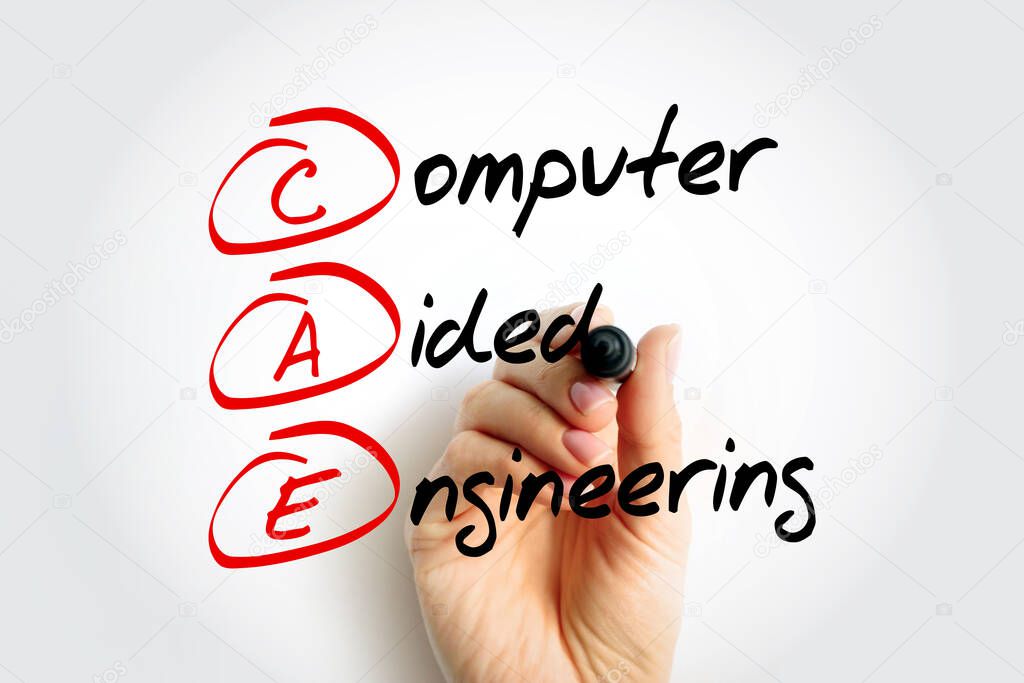 CAE - Computer Aided Engineering is the broad usage of computer software to aid in engineering analysis tasks, acronym concept background