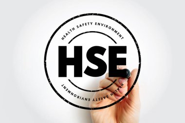 HSE Sağlık Güvenliği Ortamı - belirli bir ortama yönelik potansiyel tehlikeleri belirleyen süreçler ve prosedürler, kısa mesaj damgası kavramı kavramı