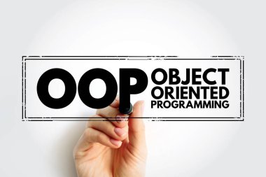 OOP Nesne yönelimli programlama - veri ve kod içeren nesneler kavramına dayanmaktadır, kısaltma metin damgası kavramı kavramı