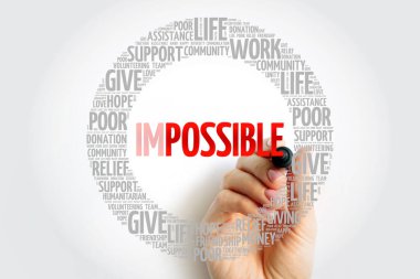 Olası sözcük bulut marker, iş kavramı ile mümkün