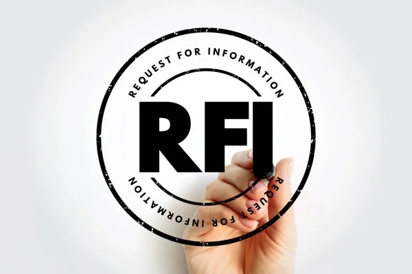 Rfi Permintaan Informasi Proses Bisnis Umum Yang Tujuannya Adalah Untuk — Stok Foto