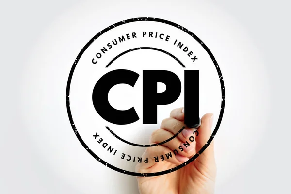Cpi Consumer Price Index Measures Average Change Prices Time Consumers — стокове фото