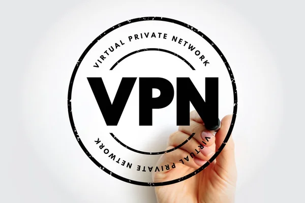 Vpn Virtual Private Network Conexão Criptografada Através Internet Partir Dispositivo — Fotografia de Stock