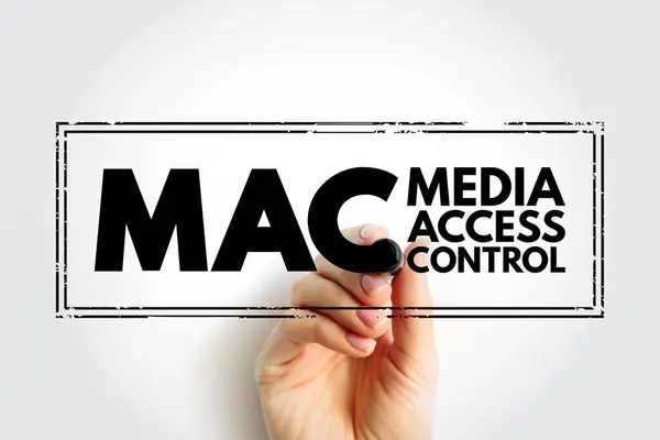 Mac Media Access Control Política Transferência Dados Rede Que Determina — Fotografia de Stock