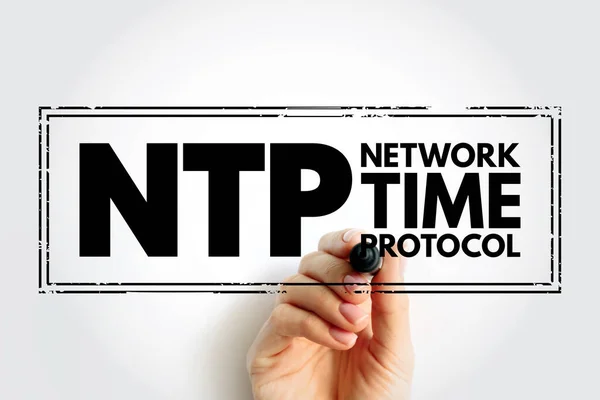 Ntp Network Time Protocol Protokol Jaringan Untuk Sinkronisasi Jam Antara — Stok Foto