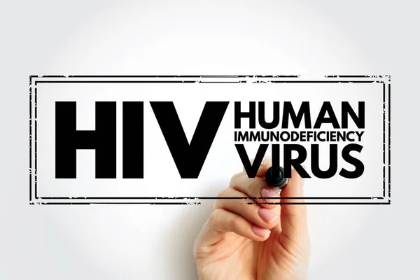 Hiv Nsan Bağışıklık Yetmezliği Virüsü Bağışıklık Sisteminizdeki Hücrelere Zarar Veren — Stok fotoğraf