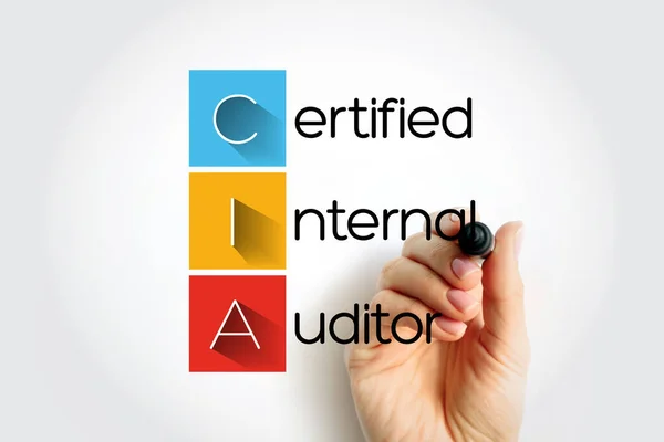 Cia Certified Internal Auditor Akronym Geschäftskonzept Hintergrund — Stockfoto