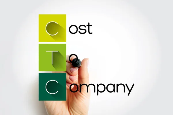 Ctc Akronym Cost Company Forretningsbakgrunn – stockfoto