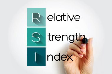 RSI Göreceli Kuvvet İndeksi - finans piyasalarının analizinde kullanılan teknik gösterge, kısaltma metin kavramı arka planı