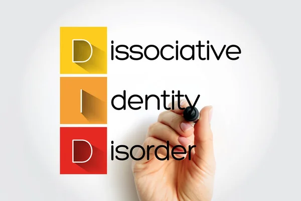 Did Dissociative Identity Disorder Zaburzenia Psychiczne Charakteryzujące Się Utrzymaniem Najmniej — Zdjęcie stockowe