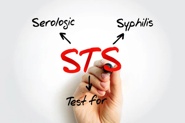 Sts Serologic Test Syphilis Acronym Medical Concept Background — Stock Photo, Image