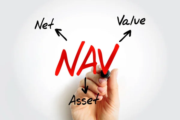 Nav Net Asset Value Company Total Assets Its Total Liabilities — Stock Photo, Image