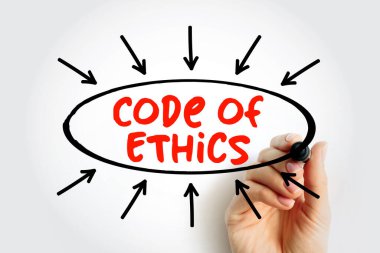 Ahlak Yasası - örgüt adına hareket edenlere nasıl davranmaları gerektiğini bildirin, oklu metin kavramı