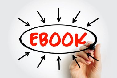 EBook - elektronik cihazlarda metin, resim, okunabilir, oklu metin kavramından oluşan dijital formda yayınlanan bir kitap.