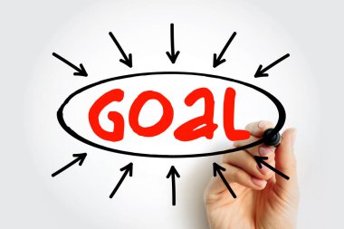 Hedef - Fırsatı yakala ve oklu canlı kısaltma metni, iş konsepti arka planı