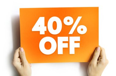 % 40 indirimli metin alıntısı, kavram geçmişi