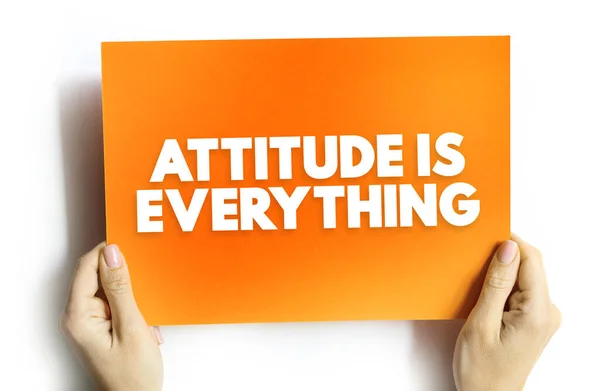 Attitude Everything Citation Textuelle Fond Concept — Photo