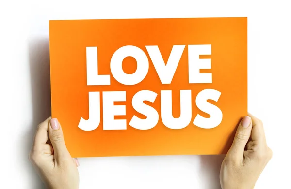 Love Jesus text quote, concept background