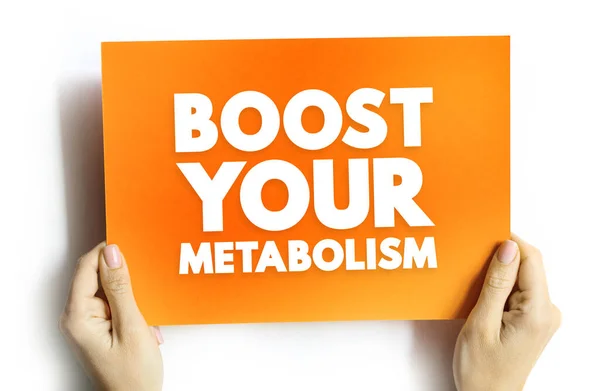 Boost Your Metabolism text quote, concept background