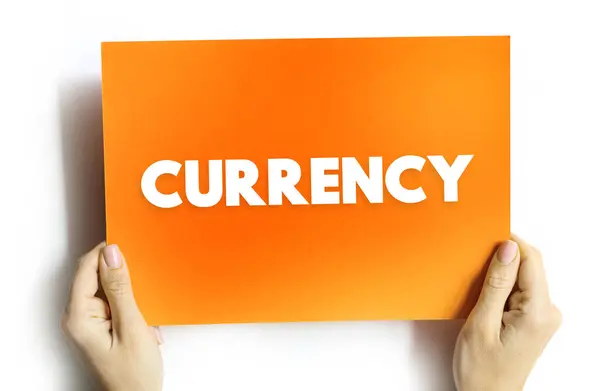 Currency Text Quote Concept Background — 图库照片