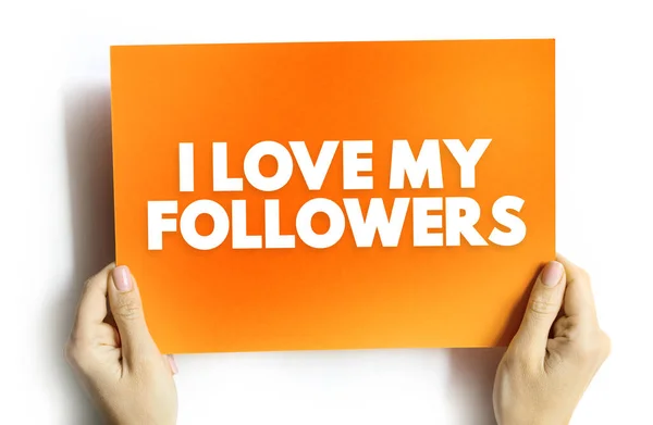 Love Followers Text Quote Concept Background — Stock Photo, Image