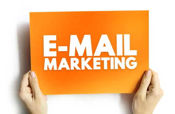 Mail Marketing Acto Enviar Mensaje Comercial Grupo Personas Utilizando Correo —  Fotos de Stock