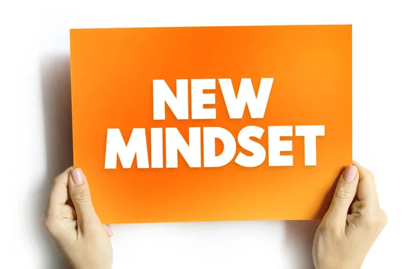 Nuova Citazione Testo Mindset Sfondo Concettuale — Foto Stock