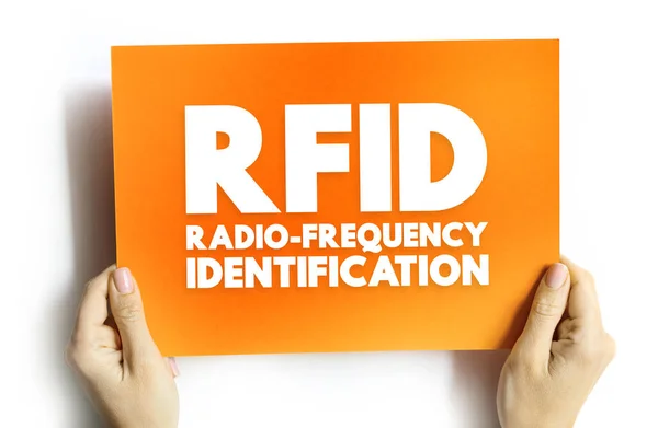 Rfid Radiofrekvenční Identifikace Elektromagnetická Pole Pro Automatickou Identifikaci Sledování Štítků — Stock fotografie