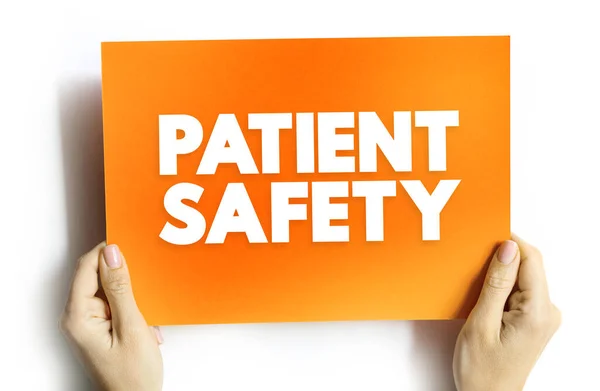 Patient Safety Prevention Errors Adverse Effects Patients Associated Health Care — стоковое фото