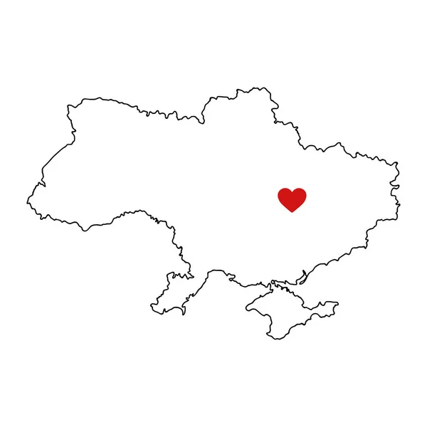 Silhouette di Ucraina mappa del paese. Mappa grigia altamente dettagliata modificabile del territorio ucraino confina con la Crimea. Elemento di design politico o geografico illustrazione vettoriale su sfondo bianco — Vettoriale Stock