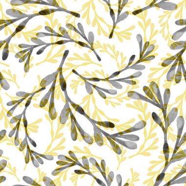 Hosta 2021 modaya uygun yeni renklerde ayrılıyor. Aydınlatıcı sarı ve nihai gri. 2021 yılının rengi. Yaz bitkileri duvar kağıdı.