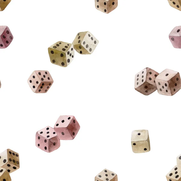 Gaming Dice Pattern White Background Concept Games Game Board Presentation — Stock Photo, Image