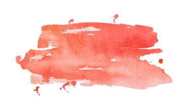 Sevgililer Günü için akvaryum boyalı kırmızı suluboya lekesi